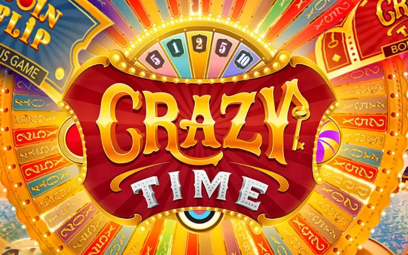 Spin the giant wheel for crazy multipliers in Crazy Time at Stake Casino.