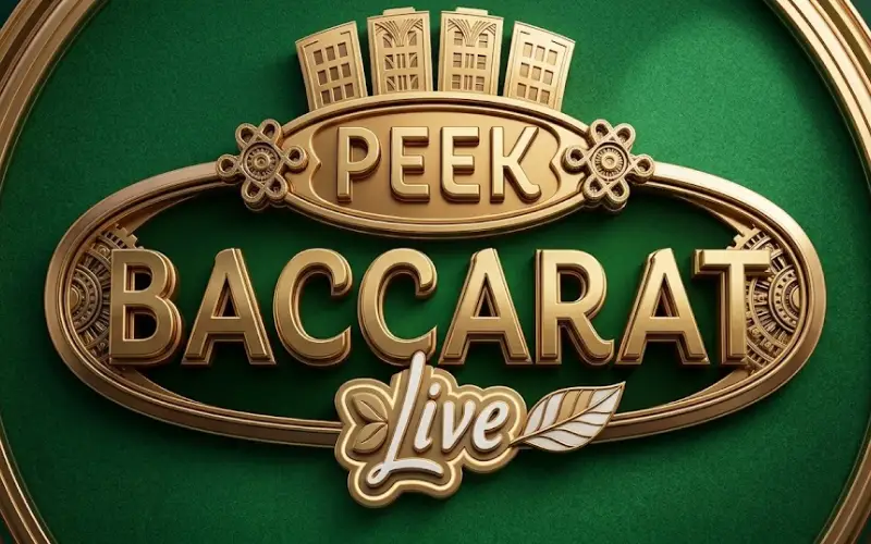 Peek at the cards before doubling down in Peek Baccarat at Stake Casino.