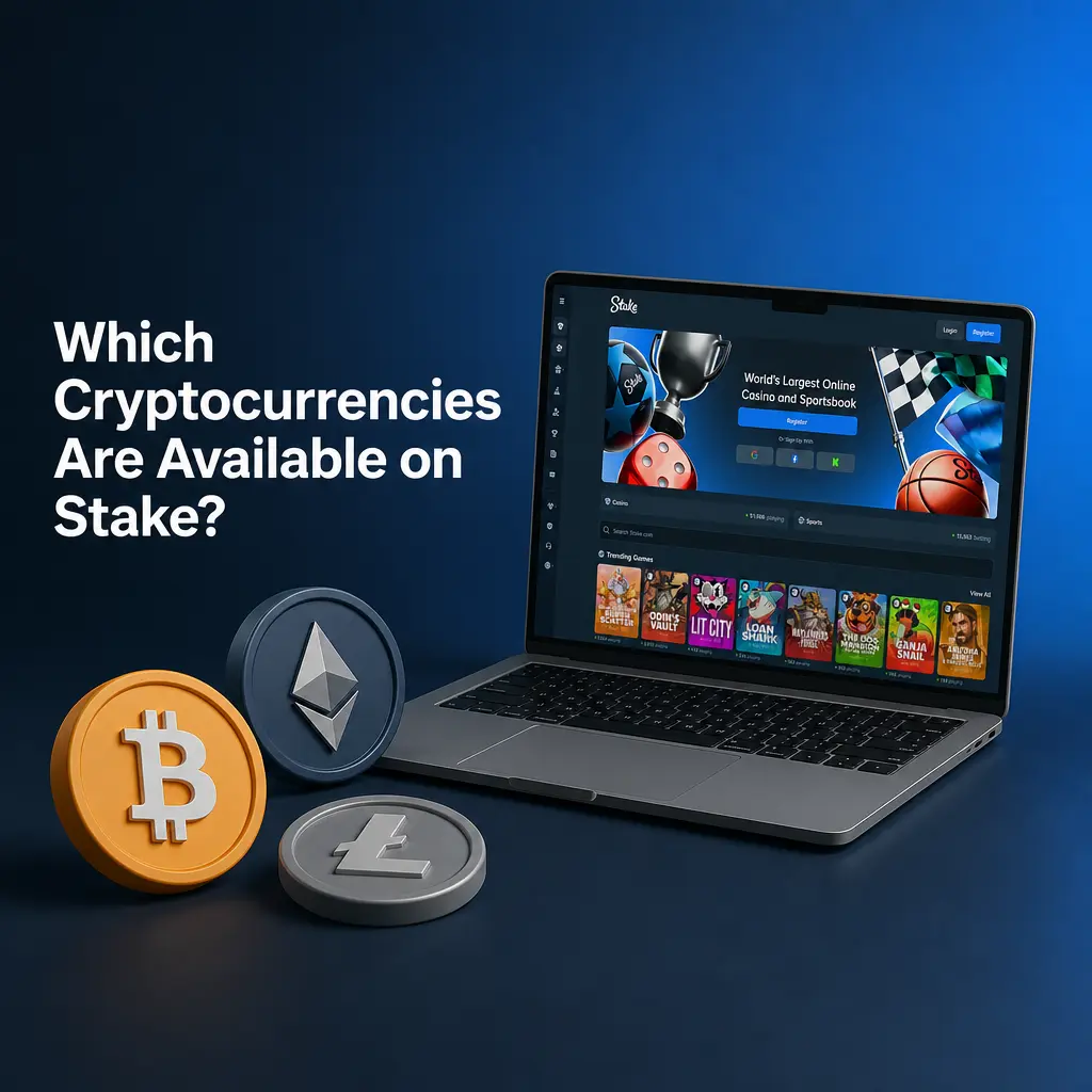 Stake casino supports Bitcoin, Ethereum, Litecoin, Tether, Solana, Dogecoin, Bitcoin Cash, XRP, and TRON for deposits.