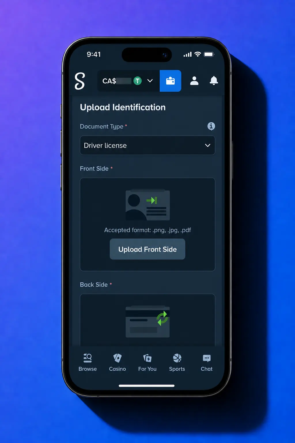 Step-by-step guide showing how to register, deposit, and place a football bet on Stake's sportsbook platform.